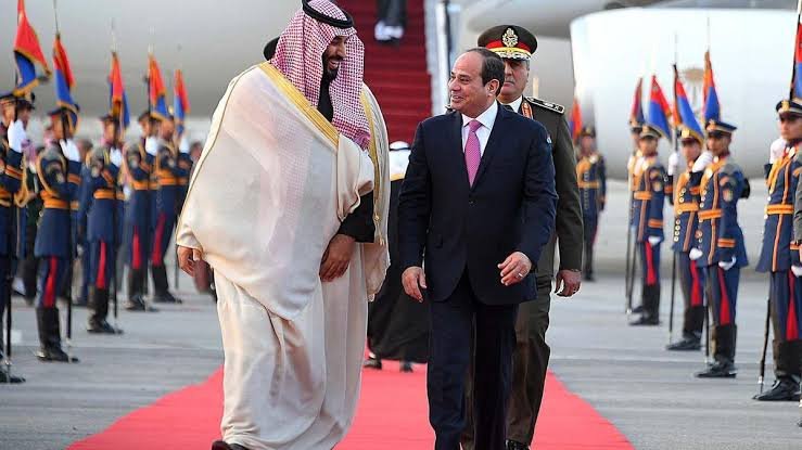 الرئيس عبد الفتاح السيسي والأمير محمد بن سلمان بن عبد العزيز آل سعود